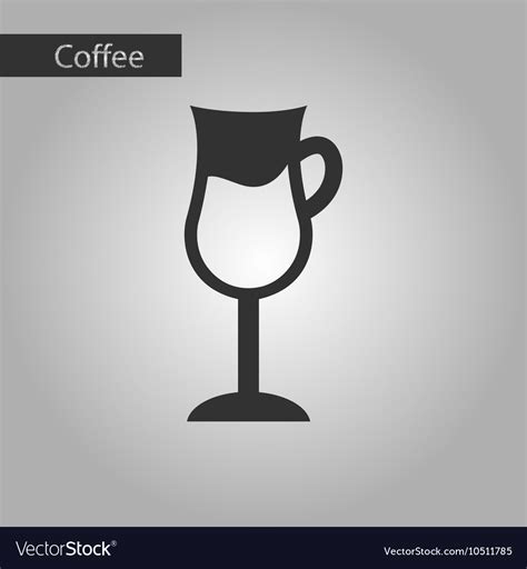 Black and white style coffee cup Royalty Free Vector Image