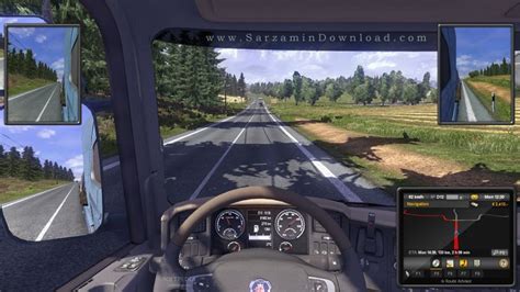 بازی شبیه ساز تریلی برای کامپیوتر Euro Truck Simulator 2 Pc Game