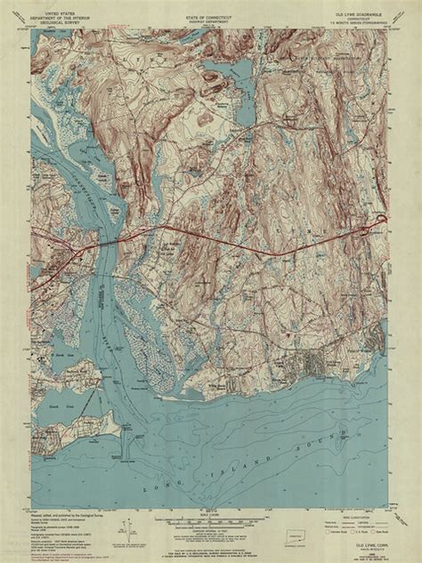 Old Lyme Quadrangle 1970 USGS Topographic Map 1 24 000 Flickr