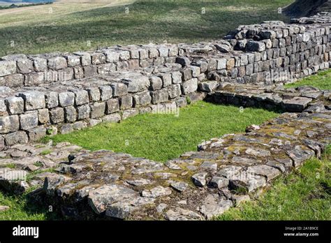 Demolished Turret A In Stretch Of Hadrian S Wall At Caw Gap