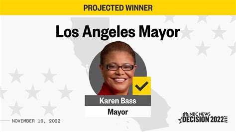 Adam D Brown On Twitter Rt Nbcnews Breaking Karen Bass Wins Los