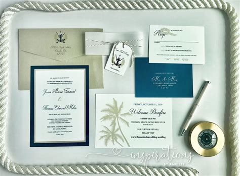 Nautical Wedding Invitations Nautical Classic Elegant Etsy Nautical