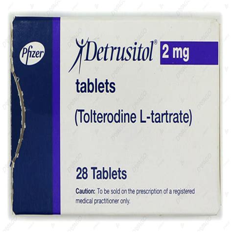 Detrusitol Tablets 2Mg 28'S - Buy Online at DVAGO®