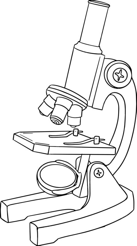 Dibujos De Microscopio Para Colorear Vsun