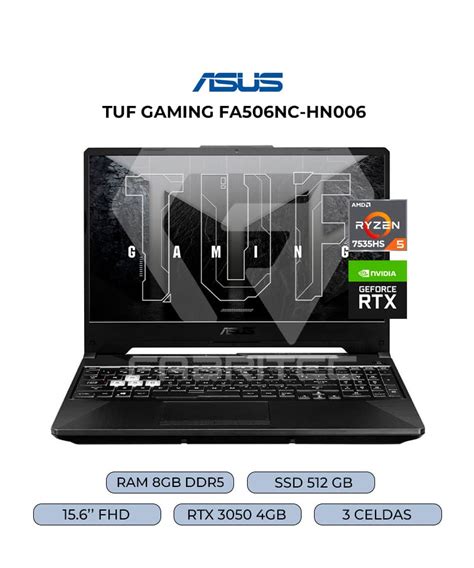 Laptop Asus Tuf Gaming Fa Nc Hn Nr Jf M P Amd Ryzen