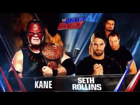 Demon Kane VS Seth Rollins Gameplay WWE 2k YouTube