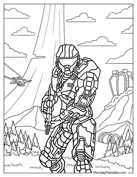 20 Halo Coloring Pages Free PDF Printables