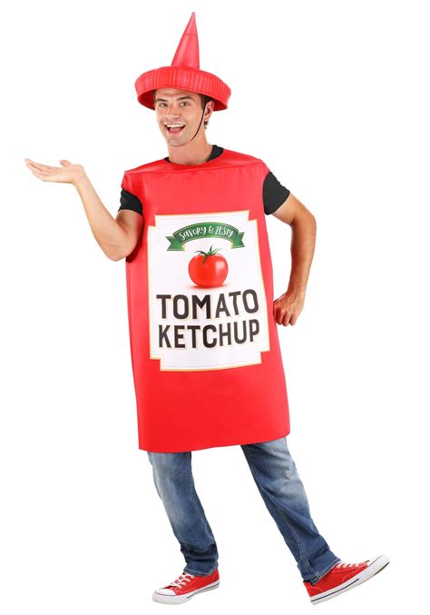 Adult Ketchup Costume Kit Made By Us Costumes