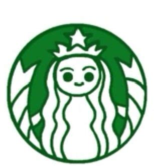 Starbucks Logo | Starbucks drawing, Starbucks diy, Starbucks logo