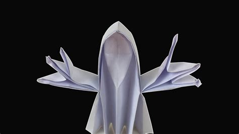 Origami Ghost How To Make Easy Paper Ghost Youtube