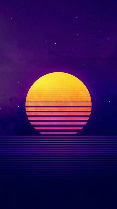 Synthwave, abstract, apple, colors, one, plus, synth wave, HD phone ...