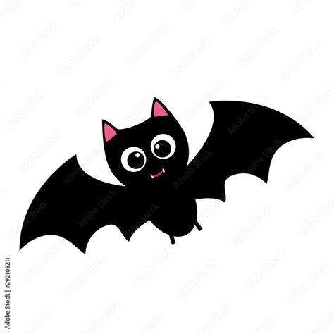 The Spooky Cute Halloween Bat Vector Illustration Vector De Stock