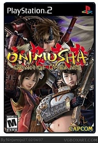 Onimusha: Dawn of Dreams PlayStation 2 Box Art Cover by Ninjamojo27