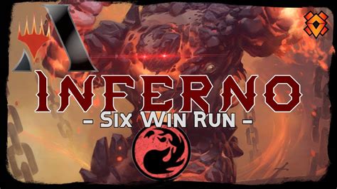 The Burning Inferno Mtg Arena Six Win Run Mono Red Burn Aggro