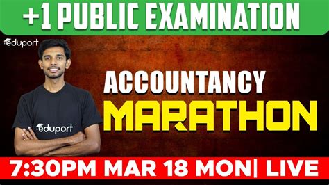 Plus One Accountancy Public Exam Marathon Revision Eduport