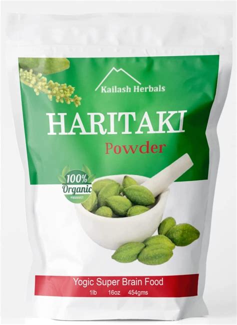 Kailash Herbals Organic Haritaki Powder Usda Certified Organic Pound