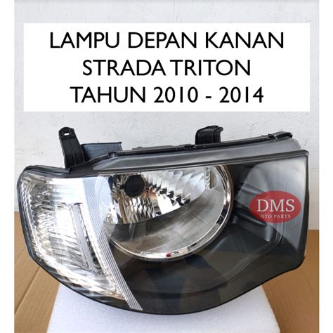 Jual LAMPU DEPAN STRADA TRITON 2010 2014 HEAD LAMP LAMPU BESAR STRADA