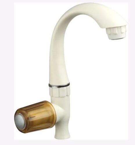 White Glossy Finish And Polyvinyl Chloride Swan Neck Water Tap At Best