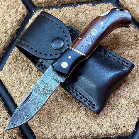 ASH R79 Damascus Steel Custom Handmade Pocket Folding Knif Flickr