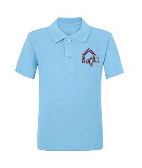 St Pauls Peel Light Blue Polo Shirt Sppps