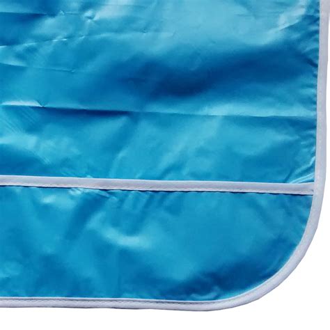 Reusable Adult Vinyl Bib Blue Adult Plastic Bibs