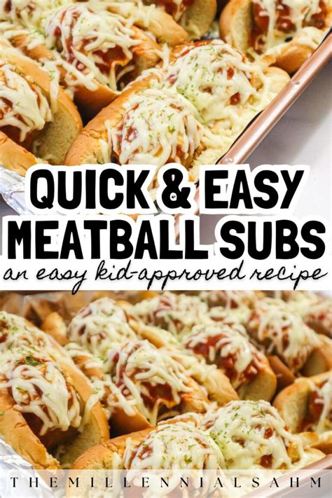 Easy Meatball Subs Recipe Only 5 Ingredients