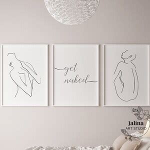 Get Naked Funny Bathroom Signs One Line Art Bedroom Printable Wall