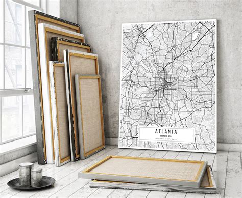 Atlanta Map Poster Atlanta Map Atlanta Classic Map Poster - Etsy