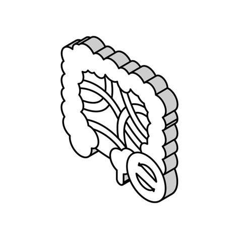 Intestines Transplant Isometric Icon Vector Illustration