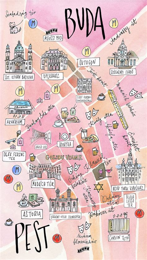 ILLUSTRATED MAPS OF BUDAPEST 2016 Behance