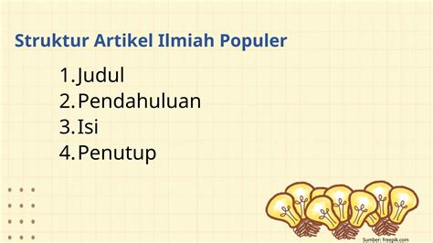 Materi Menulis Artikel Ilmiah Populer Smp Kelas Ppt