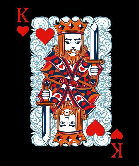 King of Hearts card Digital Art by Joseph Duncan - Pixels