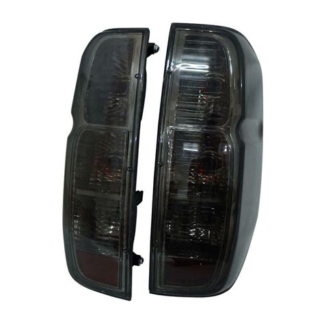 Pair Tail Lights Rear Black Smoke Lens For Nissan Frontier Navara D40