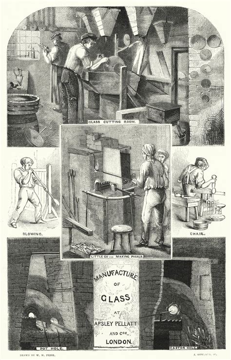 Manufacture Of Glass At Apsley Pellatt And Co London