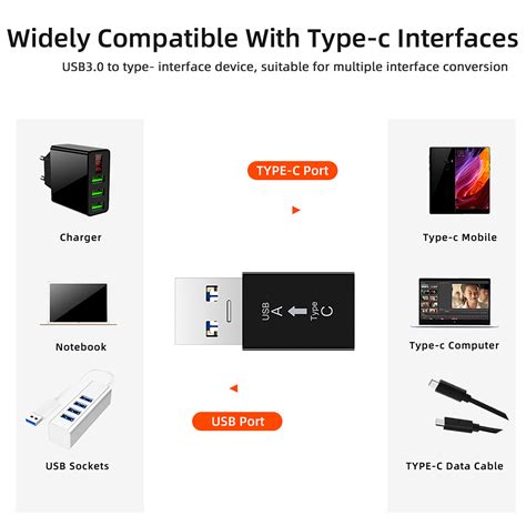 Hmoonory Usb Type C Female To Usb 3 0 Male Adapter Usb C To Usb A Connector