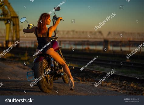 Redhaired Woman Sexy Lingerie High Heels Stock Photo Shutterstock