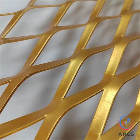 Aluminum Wire Mesh Flattened Expanded Metal Sheet For Building Facades