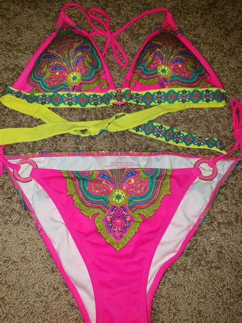 Gorgeous Bright Vs Halter Bikini Nwot Size Large Bikinis Victoria