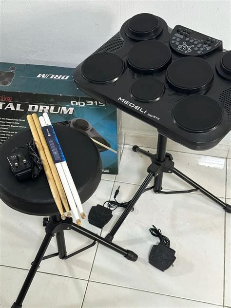 Medeli Drums Bundle, Hobbies & Toys, Music & Media, Musical Instruments ...