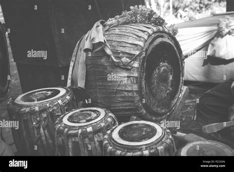 black and white local drums Stock Photo - Alamy