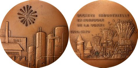 France Medal Soci T Industrielle Et Agricole De La Somme