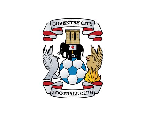 Coventry City Club Symbol Logo Premier League Football Abstract Design