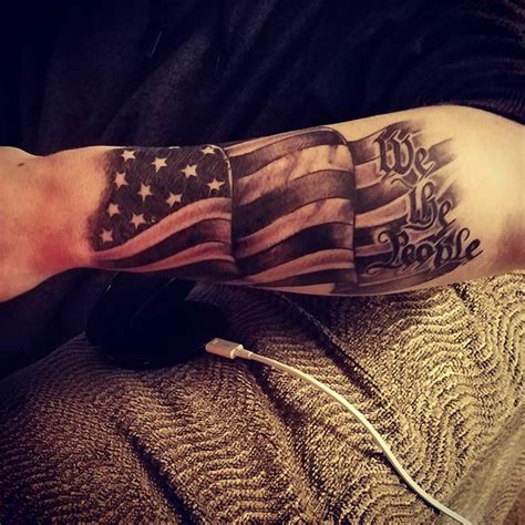 We the People Forearm Tattoo - Veteran Ink