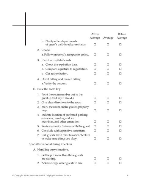 Front Desk Manual Template Master Template