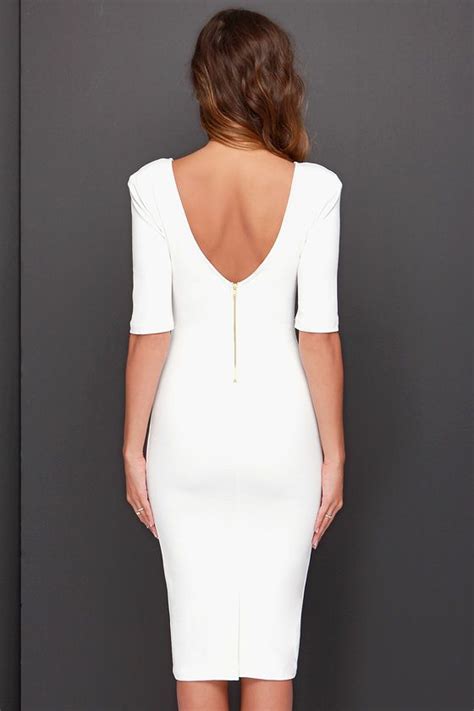 Lulus Exclusive We Built This Midi Ivory Midi Dress Ivory Midi