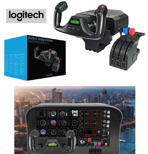 Logitech Flight Yoke System Professional Simulation | Ubuy India