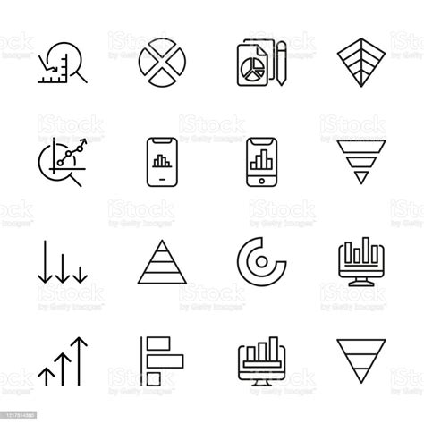 Modern Thin Line Icons Set Of Chart Stock Illustration Download Image