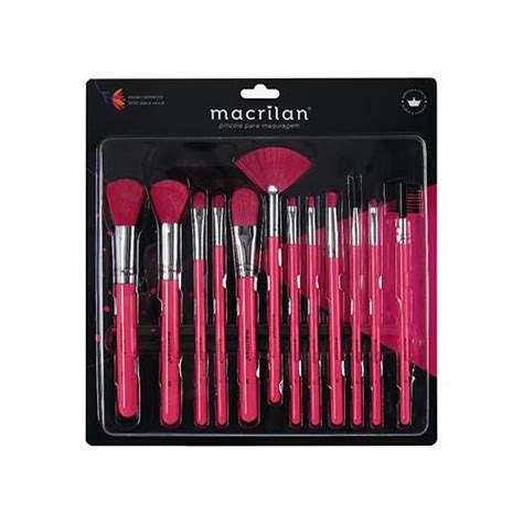 Macrilan Kit Pincel Pinceis Neon Unick Make