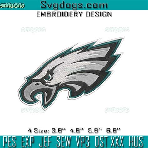 Philadelphia Eagles Logo Embroidery Design File Philadelphia Eagles