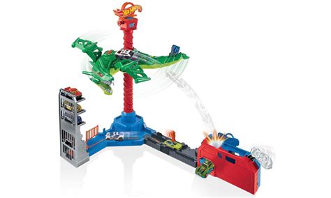 Hot Wheels City Atak smoka Zestaw z napędem dźwiękami i poja Pojazdy tory i garaże Sklep